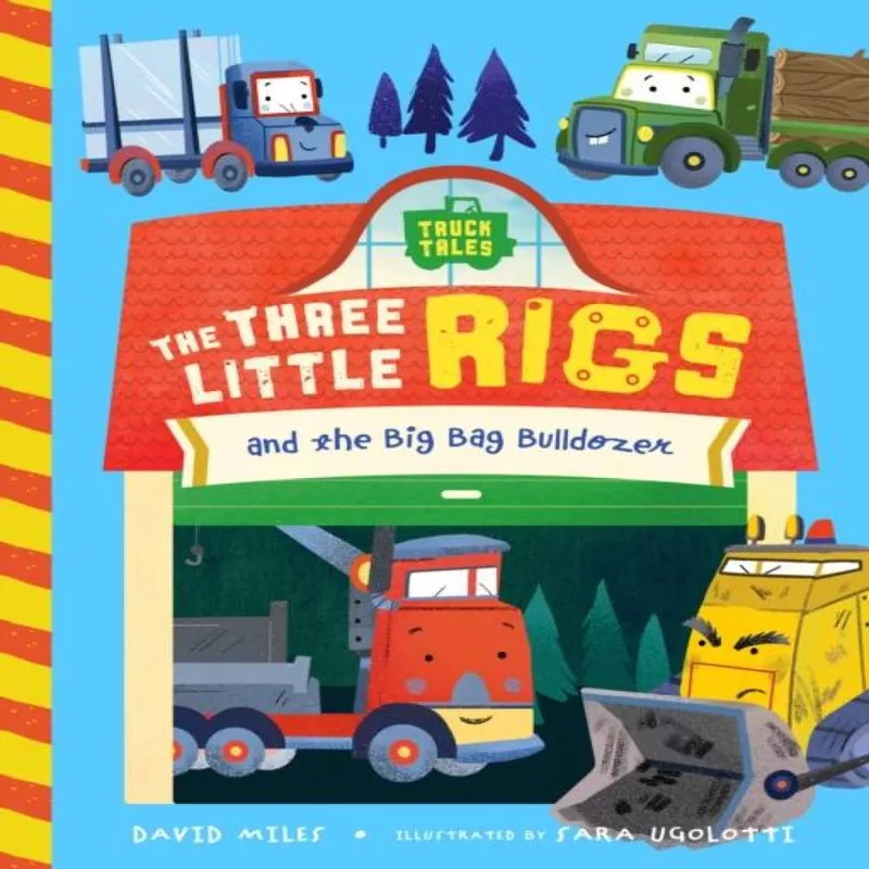 Stephanie Miles Three Little Rigs Board book Book Multicolor