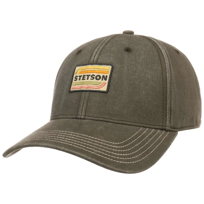 Lenloy Cotton Cap by Stetson - brown-grey