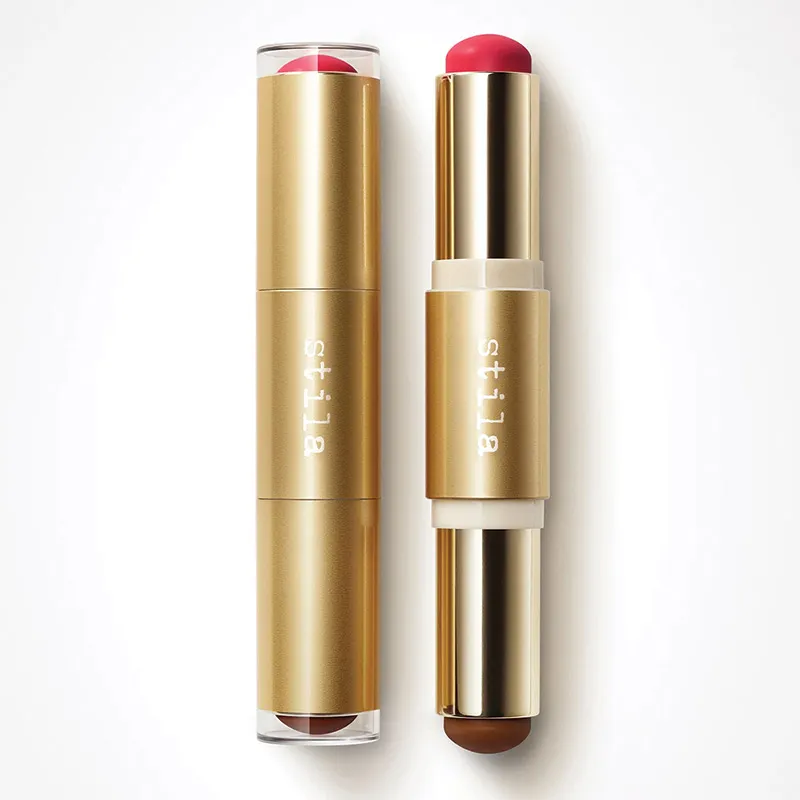 Stila Women's Blush & Bronze Hydro-Blur Cheek Duo in Guava Mocha Guava Mocha