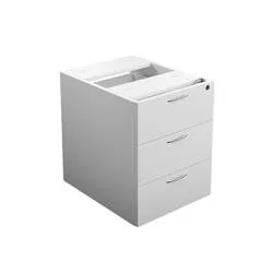 Storage 655 Fixed Pedestal 3 Drawers White