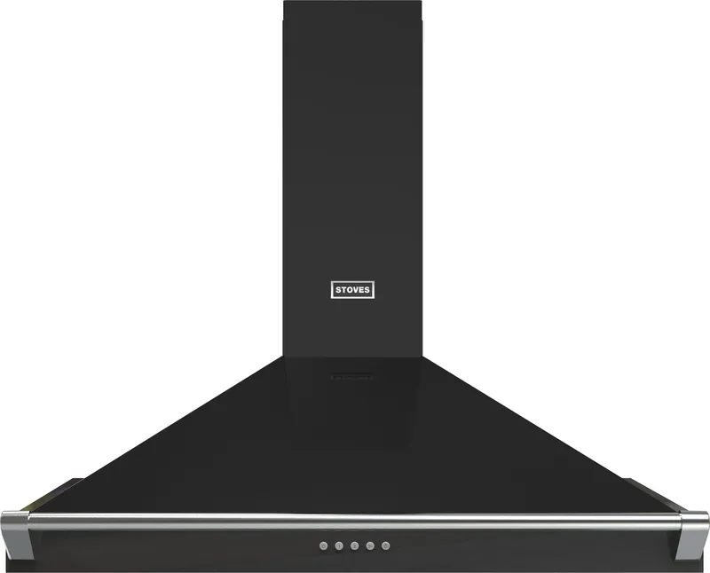 Stoves Richmond 90PYR Pyramid 90cm Chimney Cooker Hood - Black
