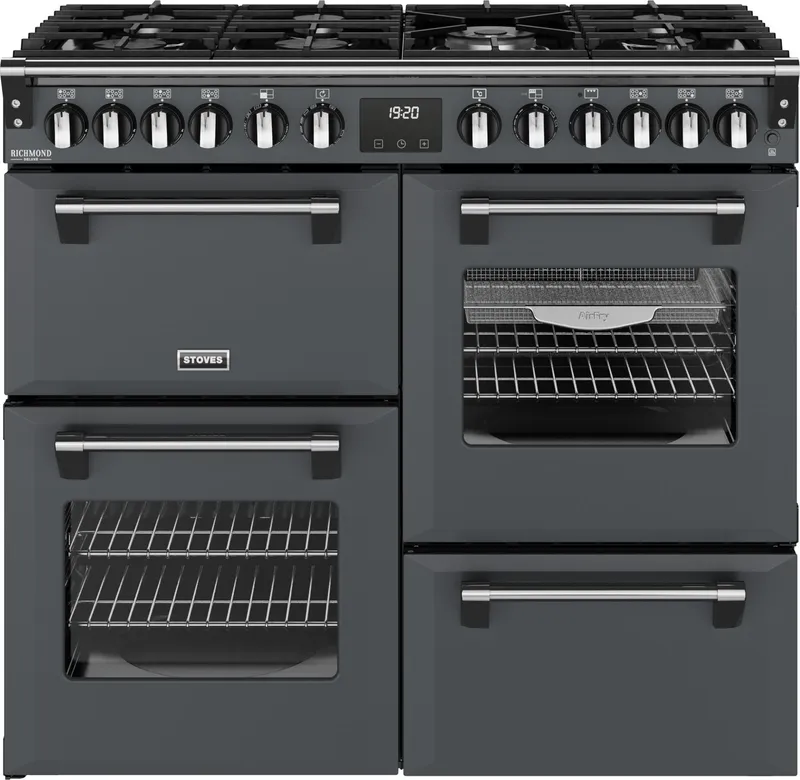 Stoves ST DX Rca Rich 100DF Agr 12015 Richmond DX 100cm Dual Fuel Range Cooker - Anthracite