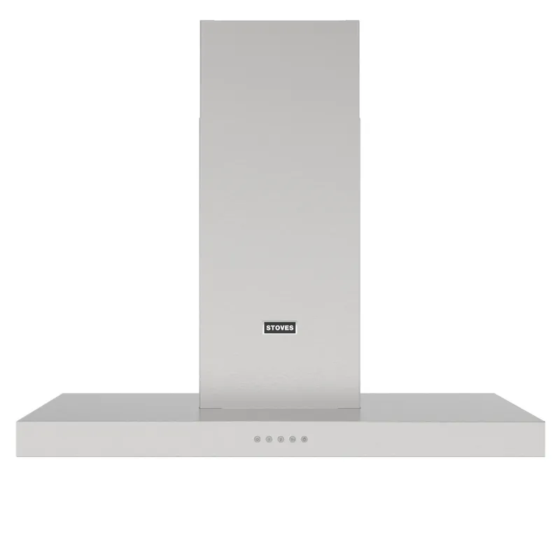 Stoves Sterling CHIM90TSTA 90cm Flat Chimney Hood - Stainless Steel
