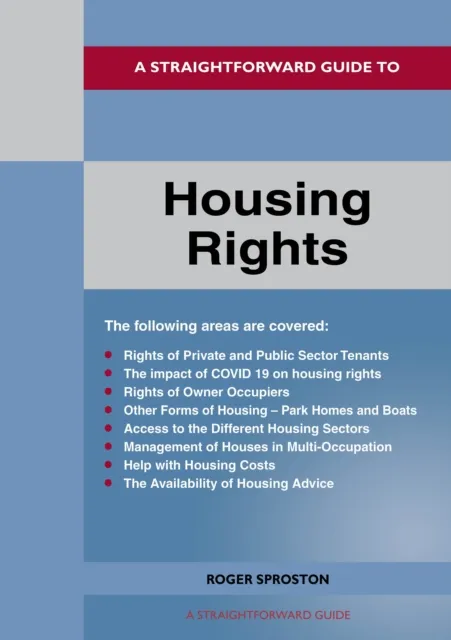 Straightforward Publishing A Straightforward Guide To Housing Rights : Revised Edition - 2022