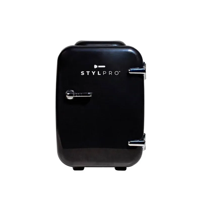 Stylideas Black & Silver Beauty Fridge - Black