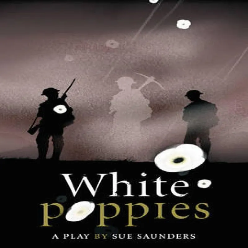 Sue Saunders White Poppies Heinemann Plays Hardback Book Multicolor