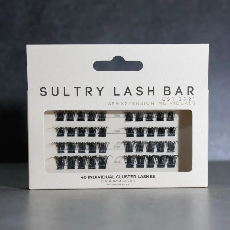 Sultry Lash Bar SL02 Cluster Lash Extensions in Black - Black