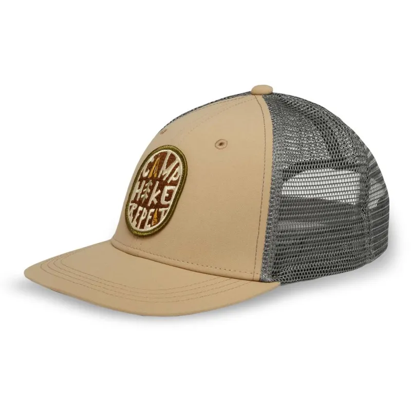 Sunday Afternoons Feel Good' Kids Trucker Cap in Tan Size: Medium/Large Tan M/L