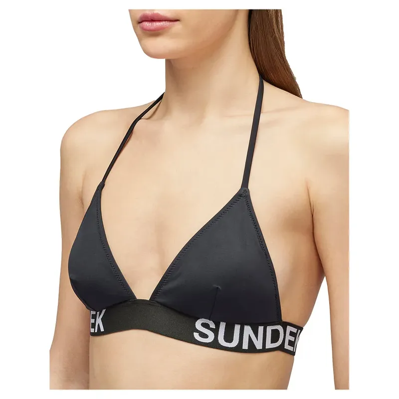 Sundek Aida Triangle Bikini Top Black XS Women