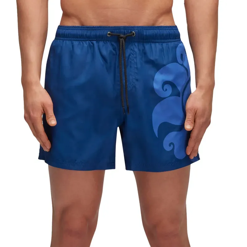 Sundek Printed Swimming Shorts Navy 1 S Men