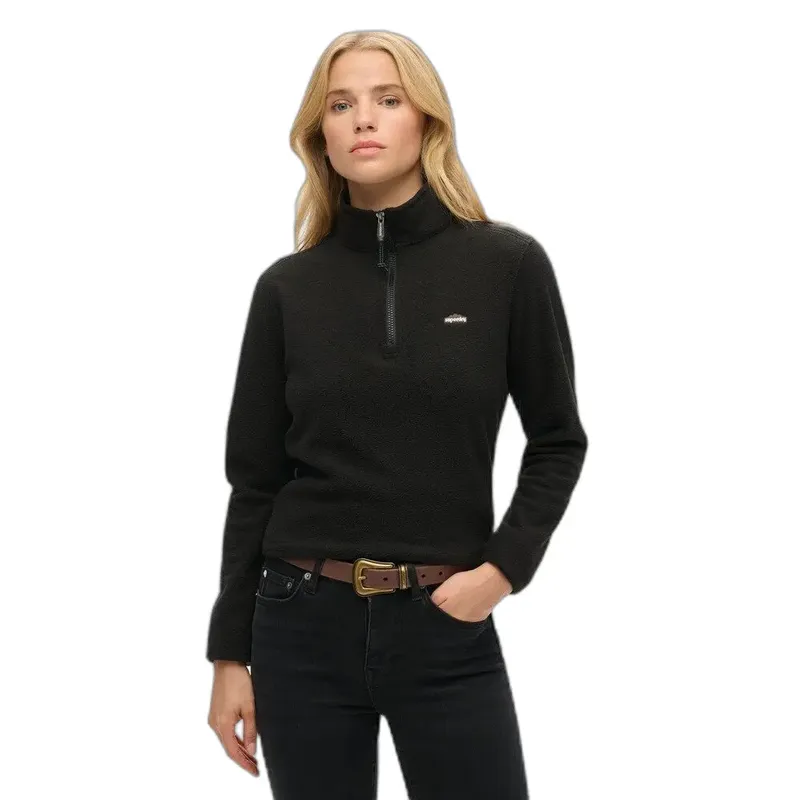 Half-zip fleece for women Superdry Noir M