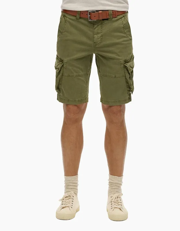 Men's Superdry Mens Core Cargo Shorts - Chive Green - Size: 32/32