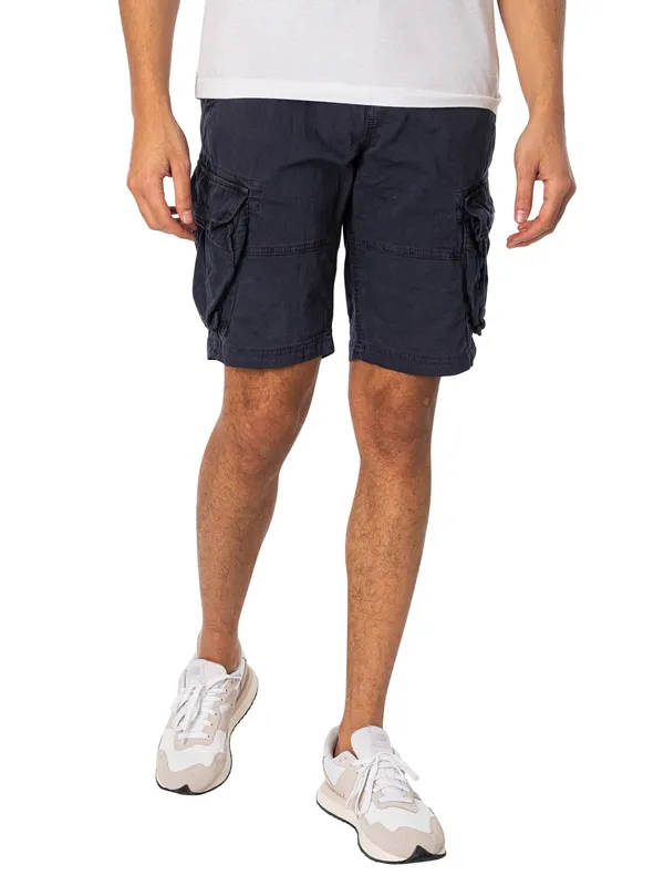 Men's Superdry Mens Core Cargo Shorts - Navy - Size: 32/32