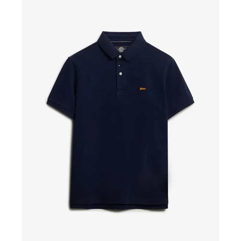 Polo piqué Superdry Classic Bleu M