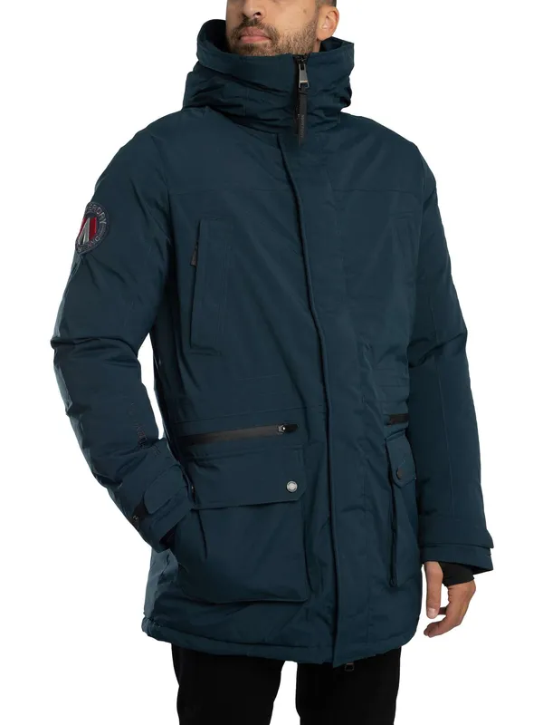 Parka Superdry City Bleu S