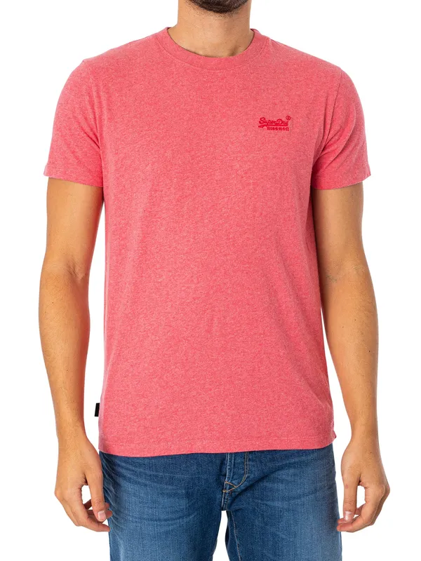 Organic cotton T-shirt Superdry Essential Rose L