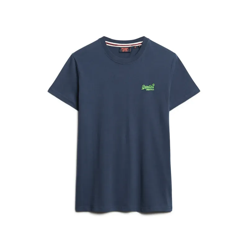 T-shirt Superdry Essential Logo Emb Bleu S