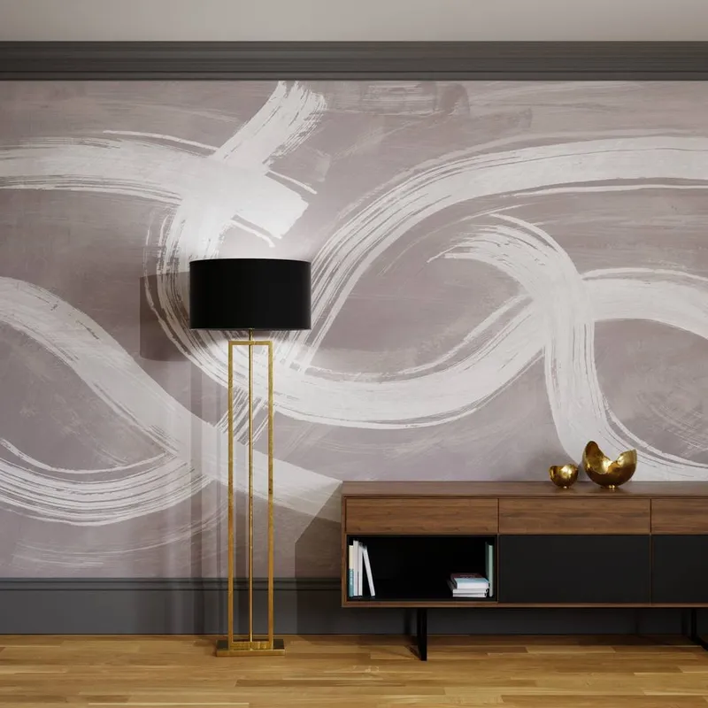 Superfresco Easy Expression Grey Print To Order 3m x 2.8m Mural Grey