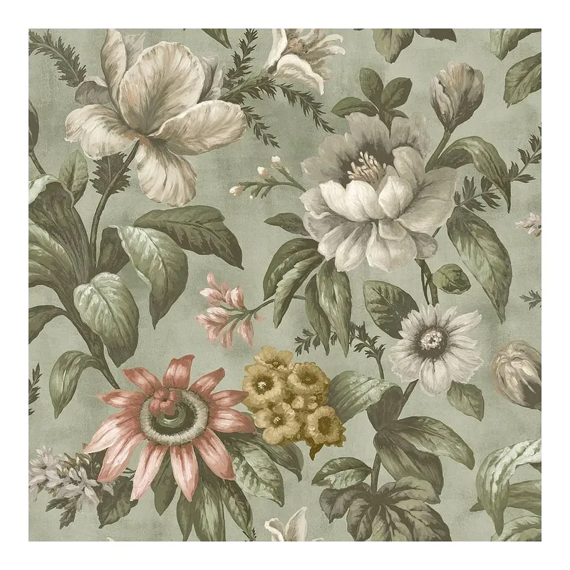 Superfresco Easy Unisex Gardenia Sage Wallpaper in Green Size: 10000mm_x_520mm Green female