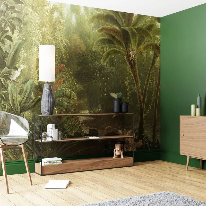 Superfresco Easy Jungle Green Print To Order 3m x 2.8m Mural - Green