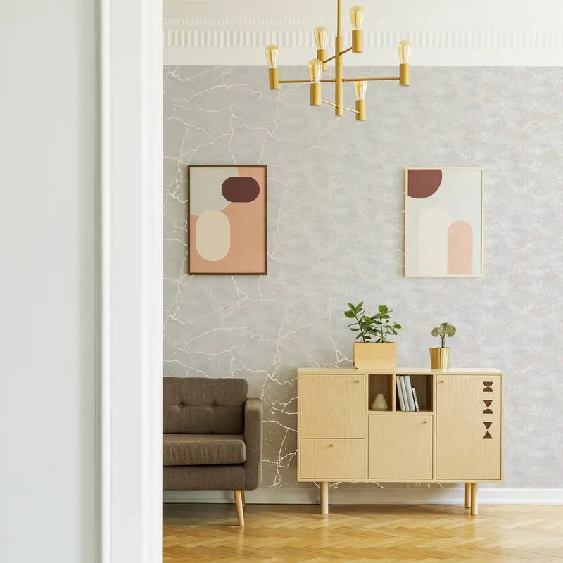 Superfresco Easy Unisex Kintsugi Wallpaper in Rose Gold Size: 10000mm_x_520mm Rose Gold 10000mm_x_520mm female