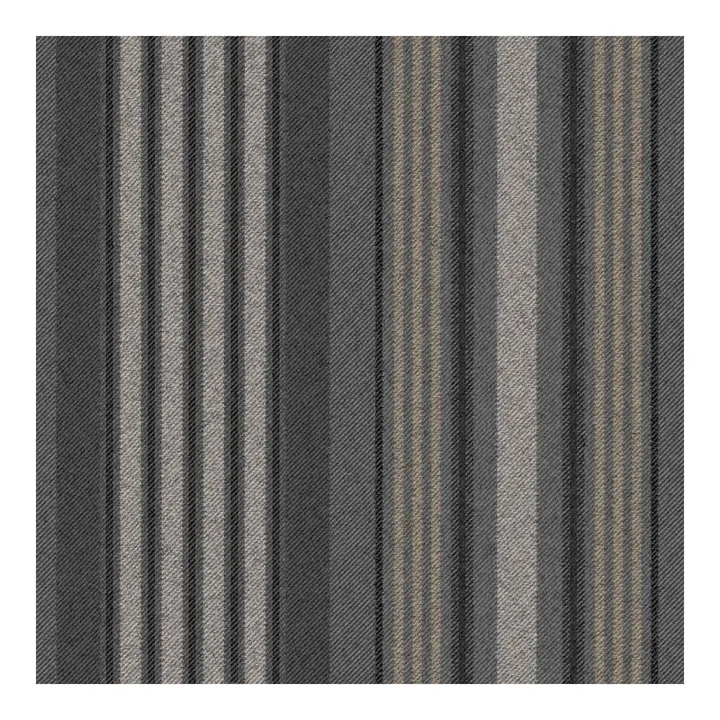 Superfresco Easy Unisex Loom Stripe Charcoal Wallpaper Size: 10000mm_x_520mm Charcoal female