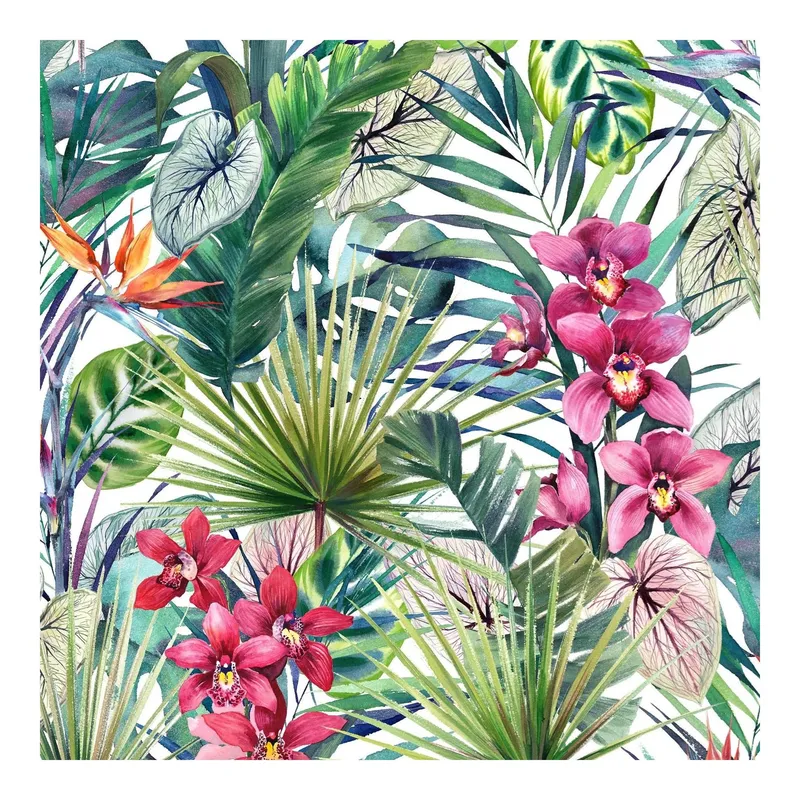 Superfresco Easy Multi Aloha Tropical Wallpaper in Green Size: 10000mm x 520mm - Green