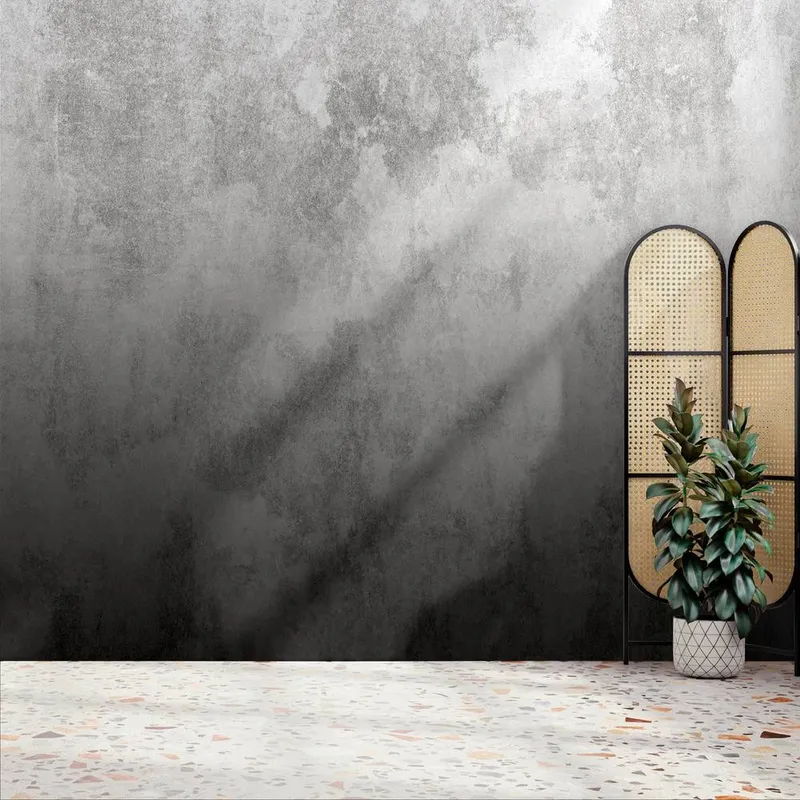 Superfresco Easy Ombre Mono Print To Order 3m x 2.8m Mural in Black Black