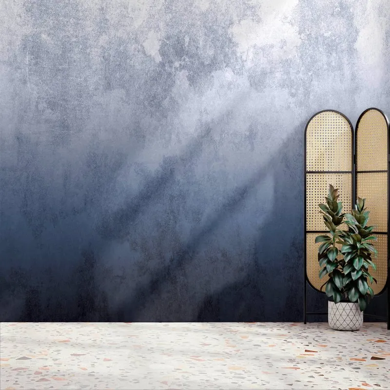 Superfresco Easy Ombre Navy Print To Order 3m x 2.8m Mural - Navy