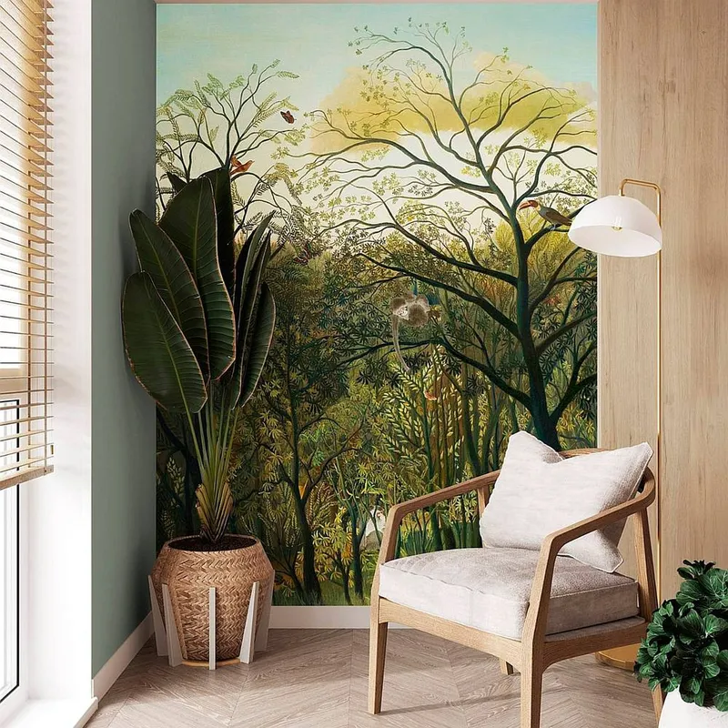 Superfresco Easy Safari Green Print To Order 3m x 2.8m Mural Green