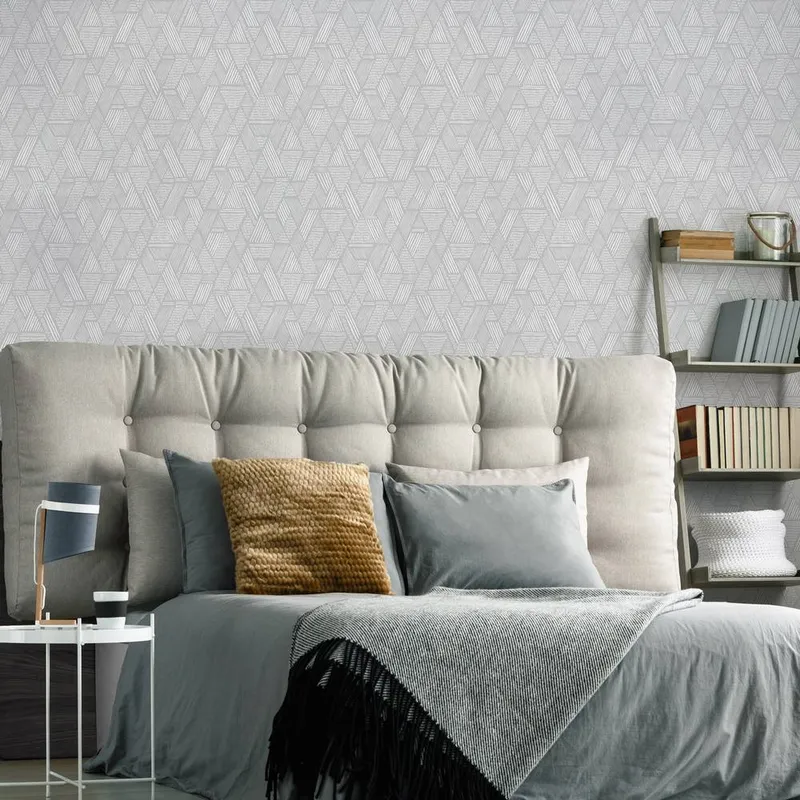 Superfresco Easy Unisex Ethnic Stitch Grey Wallpaper Size: 10000mm_x_520mm Grey 10000mm_x_520mm female