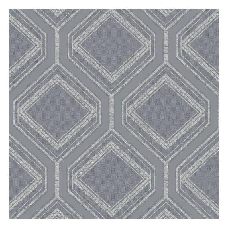 Superfresco Saville Row Geometric Slate Grey Wallpaper Size: 10000mm x 520mm Grey