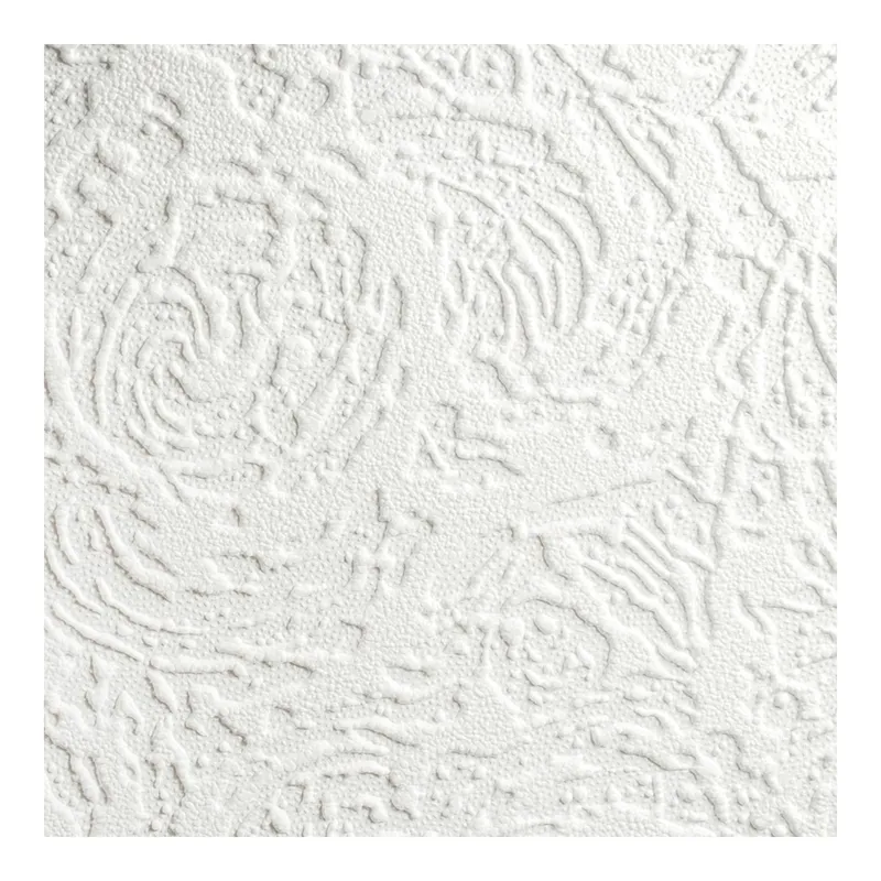 Superfresco Swirl Texture White Durable Wallpaper Paintable Size: 10000mm x 520mm - White