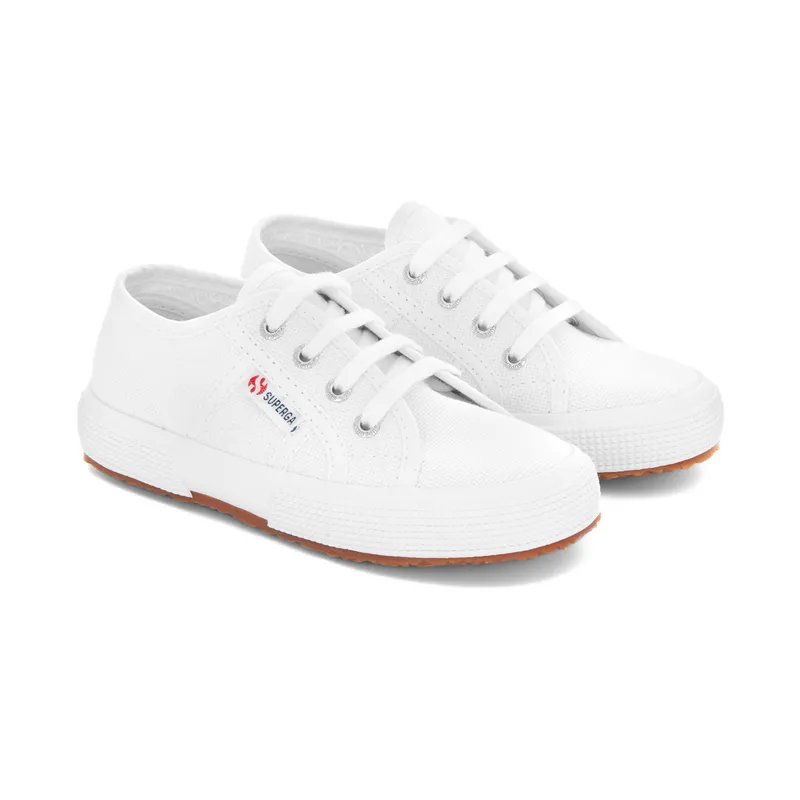 Superga 2750 Jcot Leather Trainers in White Size: 10 White
