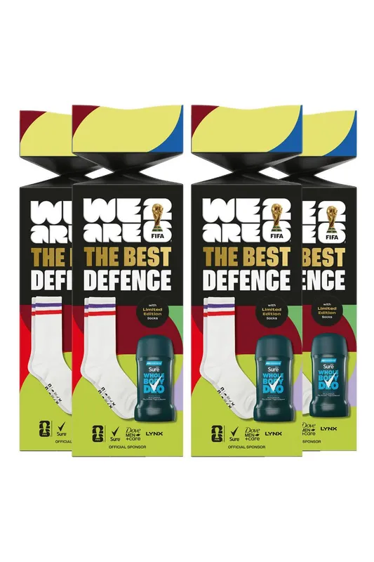 Sure Men's The Best Defence Fifa 'Gift Set' Whole Body Deodorant & Socks Size: 1 pack Multicolor 1 pack female