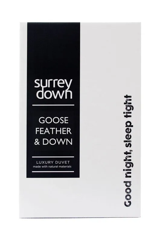 surrey down Unisex Goose Feather & Down 9tog Duvet in White Size: King White King female