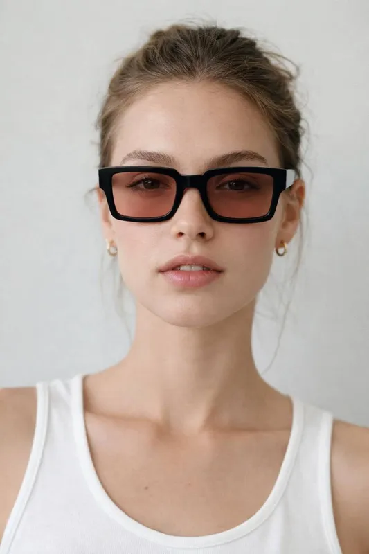 Svnx Oversized Square Sunglasses In Black Black One Size