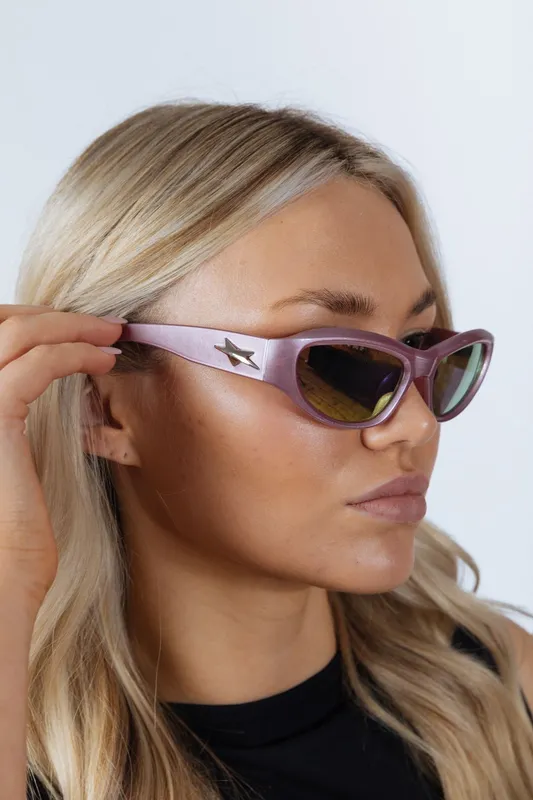Svnx Unisex Star Racer Sunglasses in Pink - Pink