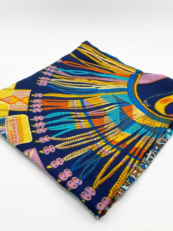 Svnx Unisex Blue Multi Print Scarf - Blue