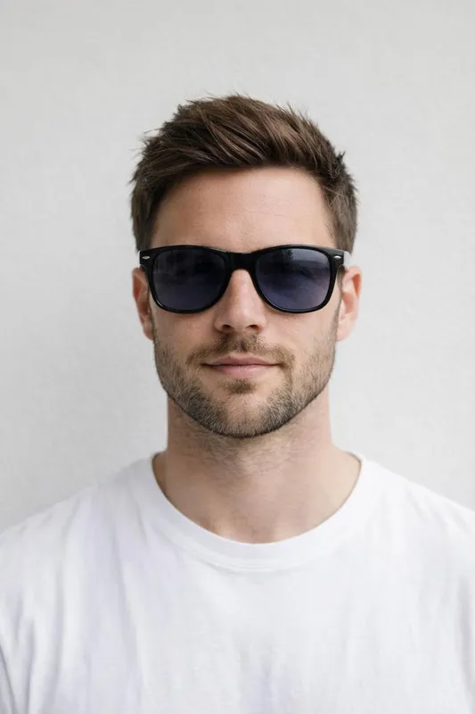 Svnx Unisex Classic Wayfarer Sunglasses in Black - Black - Size: One Size