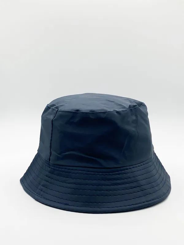 Svnx Unisex Navy Bucket Hat Cotton - One Size