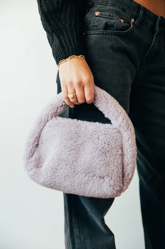 Svnx Women's Borg Grab Bag In Purple Purple One Size