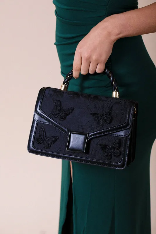 Svnx Women's Butterfly Grab Bag In Black - Black