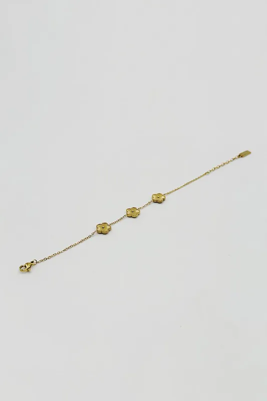 Svnx Women's Floral Bracelet in Gold - Gold - Size: One Size