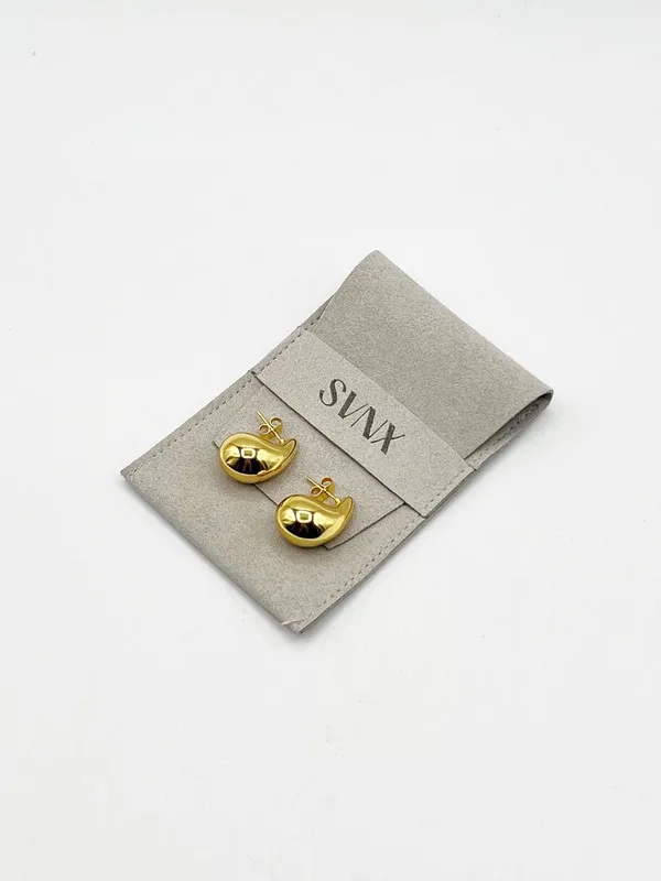Svnx Women's Mini Droplet Earrings in Gold - Gold