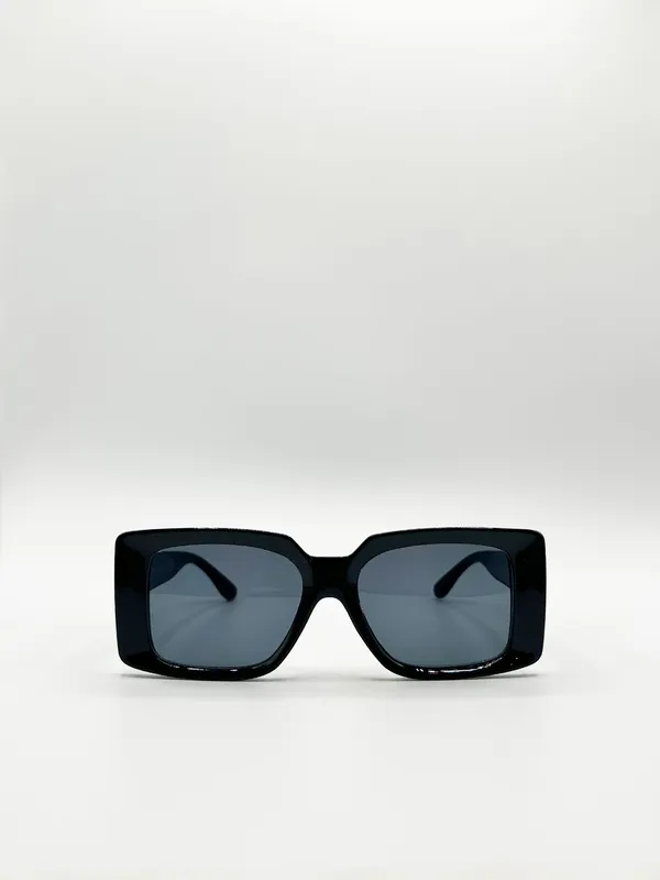 Svnx Women's Oversized Square Frame in Black Black One Size