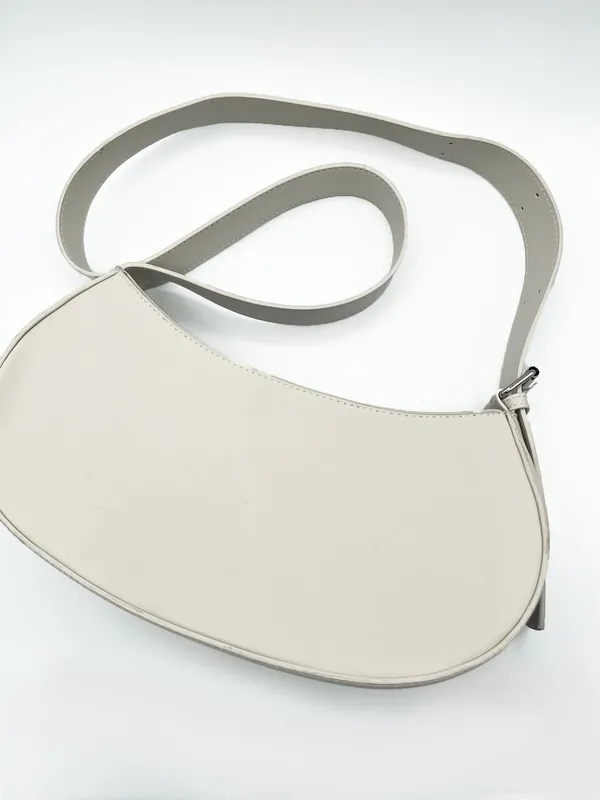 Svnx Women's PU Leather Saddle Bag in Stone Stone One Size