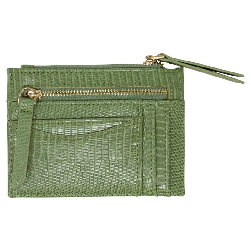 Svnx Women's Snake Print Card Holder in Green Green One Size