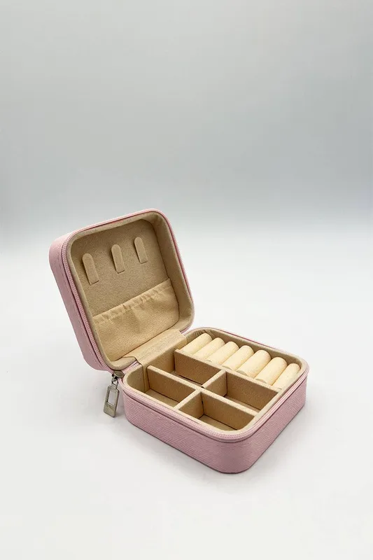 Svnx Women's Travel Jewellery Box in Pink - Pink - Size: One Size
