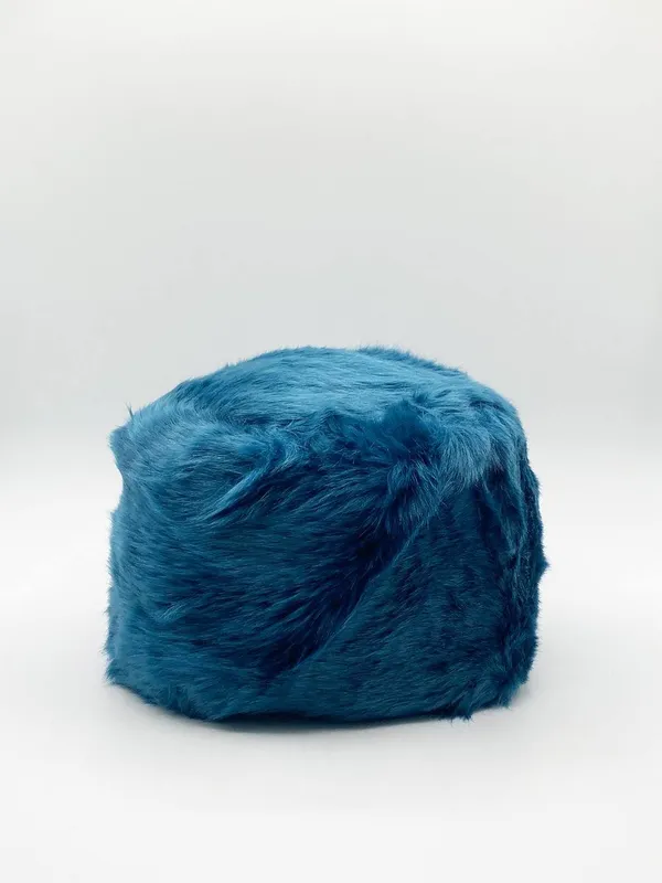 Svnx Women's Turquoise Faux Fur Hat in Blue - Blue